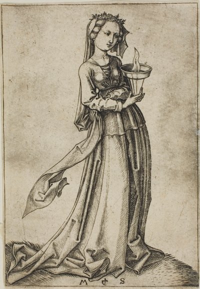 La Cuarta Virgen Sabia de Martin Schongauer