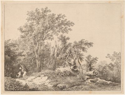 Paisaje con árbol roto de Martin von Molitor