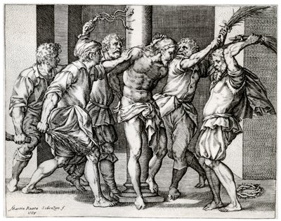 La Flagelación de Cristo, 1568, 1937 de Martino Rota