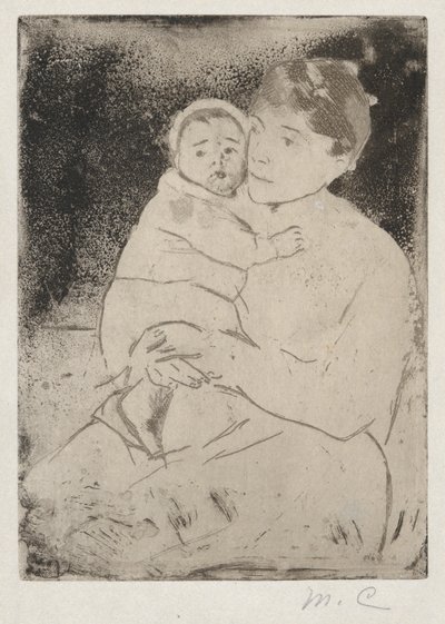 Enfermera y Bebé Bill (No. 1) de Mary Cassatt