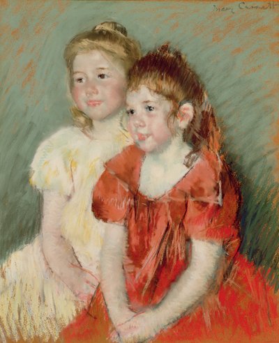 Jovencitas, c.1900 (pastel sobre papel) de Mary Stevenson Cassatt