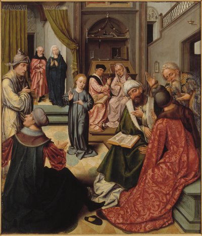 Cristo entre los doctores, 1515 de Master of 1518.