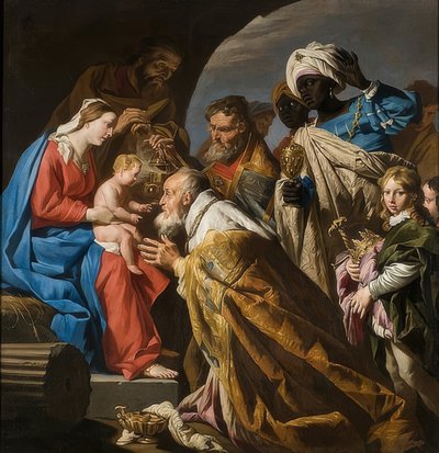 La adoración de los Reyes de Matthias Stomer