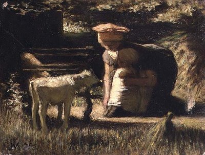 Conociéndose (El cabrito) de Matthijs Maris