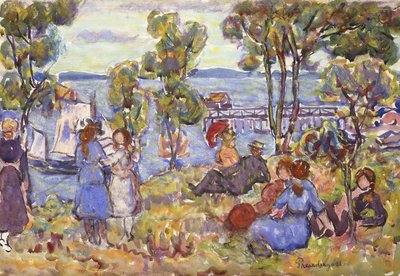 Desembarco de botes, Nahant Massachusetts de Maurice Brazil Prendergast