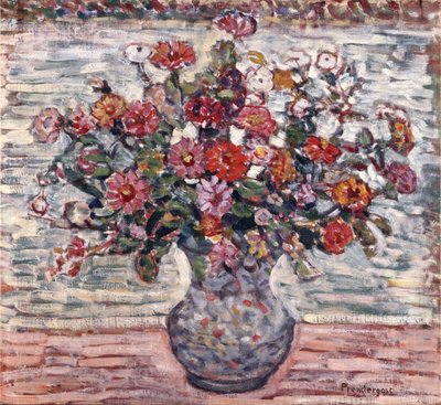 Flores en un jarrón de Maurice Brazil Prendergast