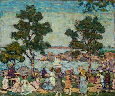 Paisaje (escena del parque) de Maurice Brazil Prendergast