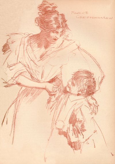 Madre e hijo, c1897, 1897 de Maurice Greiffenhagen