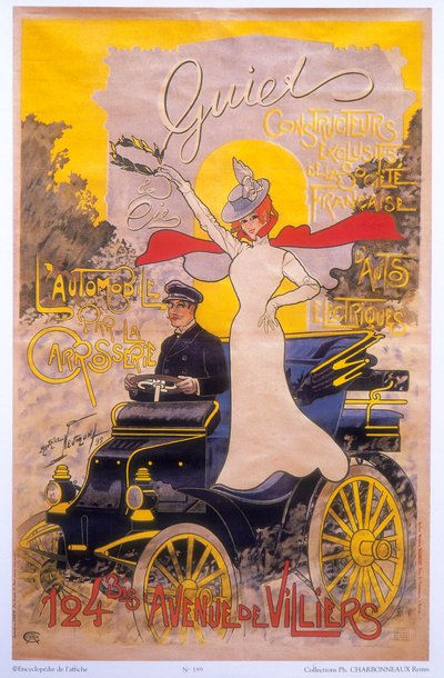 Póster publicitario de carrocería de coches de Maurice Neumont