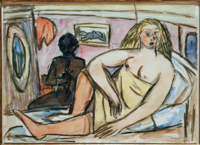 Mujer reclinada de Max Beckmann