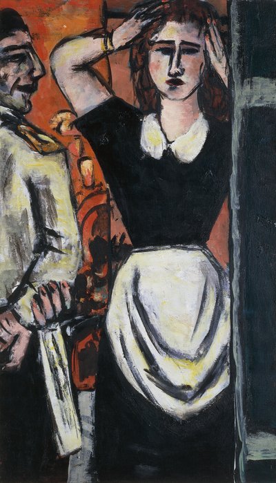 Camarero y guardarropa de Max Beckmann