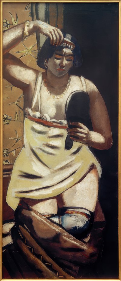 Gitana, desnudo con espejo de Max Beckmann