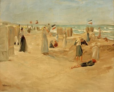 En la playa de Noordwijk de Max Liebermann