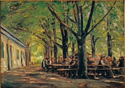 Jardín de cerveza en Brannenburg de Max Liebermann