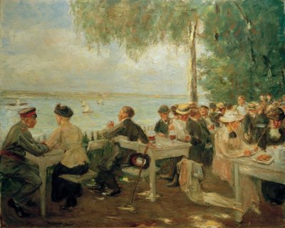 Restaurante de jardín en el Havel - Nikolskoe de Max Liebermann