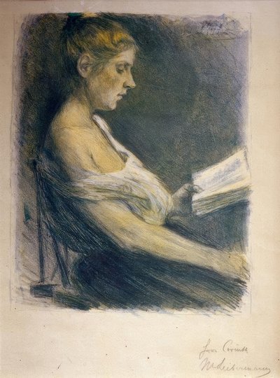 Niña leyendo de Max Liebermann