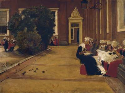 Niñas Huérfanas en Ámsterdam, 1876 de Max Liebermann