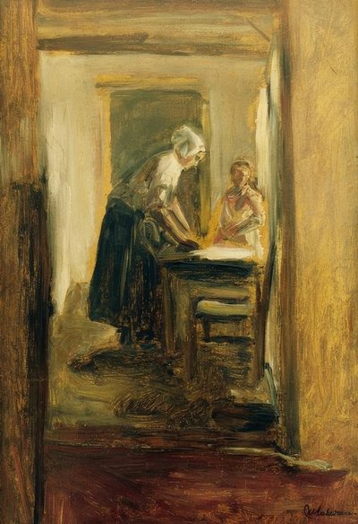 Planchadora de Max Liebermann