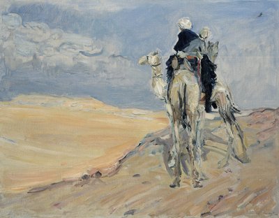 Tormenta de arena en el desierto libio, 1914 de Max Slevogt