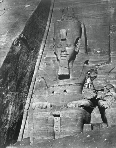 Estatua colosal, Egipto, 1852 de Maxime Du Camp