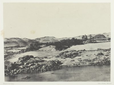 Entrada de la Primera Catarata, Alto Egipto de Maxime Du Camp