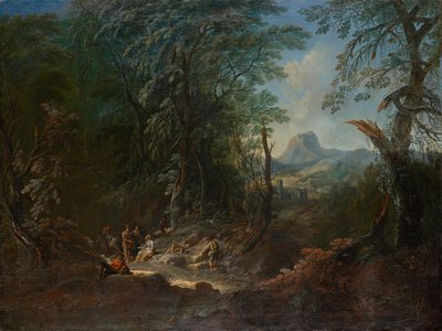 paisaje forestal "mañana" de Maximilian Joseph Schinnagl