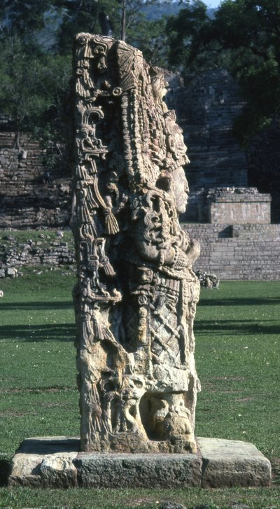 Estela H de Copán, Período Clásico Tardío, c.730 d.C. de Mayan