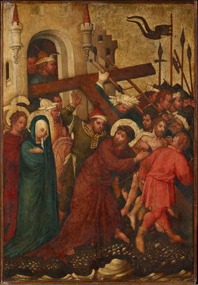 Cristo cargando la cruz de Meister der St. Lambrechter Votivtafel