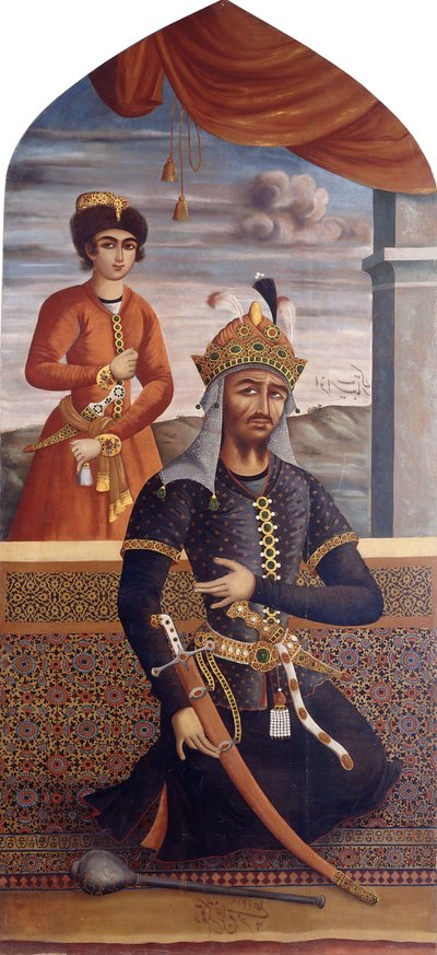 Retrato de Afrasiyab, Rey de Turan, c.1803-4 de MihrAli