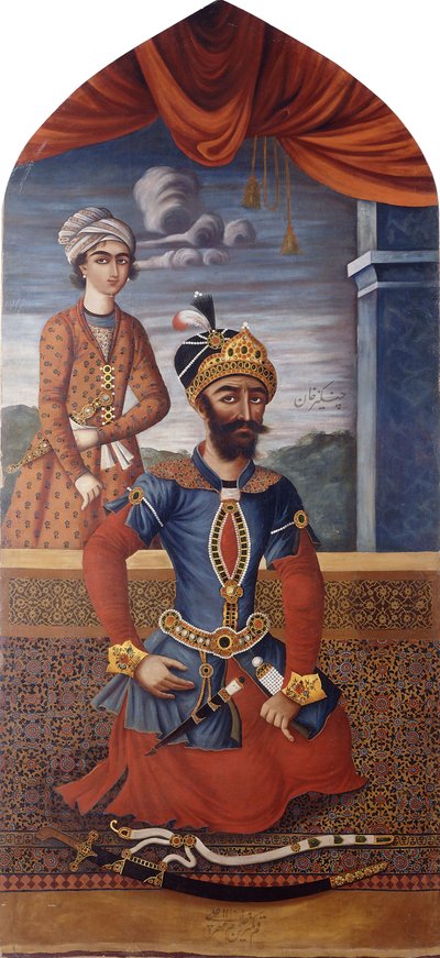 Retrato de Gengis Kan, c.1803-4 de MihrAli