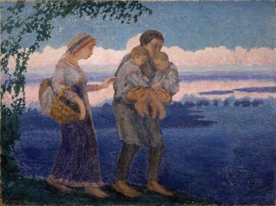 Regreso a casa por la tarde, 1906 de Mikhail Nikolayevich Yakovlev