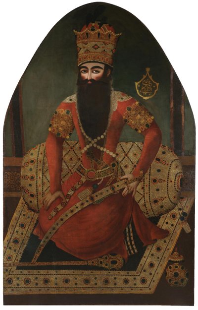 Retrato de Fath Ali Shah 1797-1834 de Mirza Baba