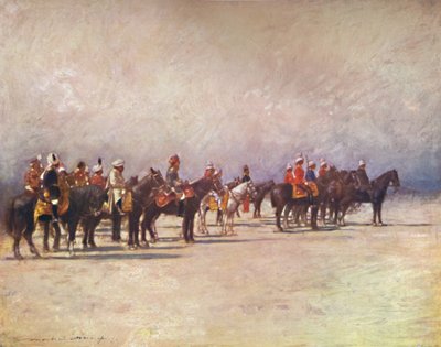 Virrey revisando las tropas, 1903 de Mortimer L Menpes