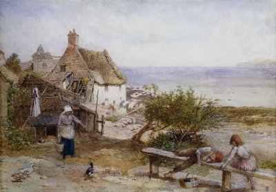 Runswick Bay, Yorkshire de Myles Birket Foster