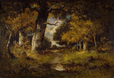 Escena del bosque, 1876 de Narcisse Virgile Diaz de la Peña