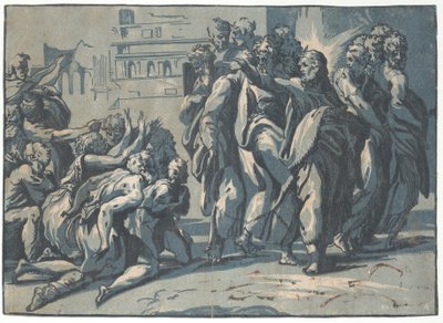 Cristo sanando a los leprosos, 1540-50 de Niccolo Vicentino