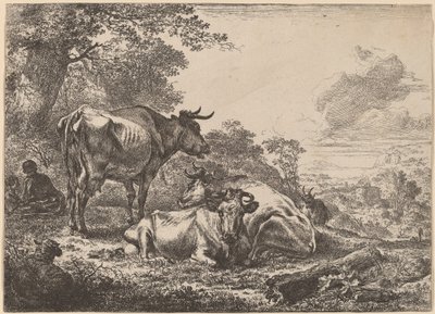 Vacas descansando de Nicolaes Berchem