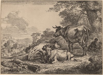 Vacas descansando de Nicolaes Berchem