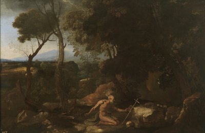 Paisaje con San Pablo el Ermitaño, 1638 de Nicolas Poussin