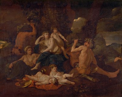 La Infancia de Baco, c.1630 de Nicolas Poussin