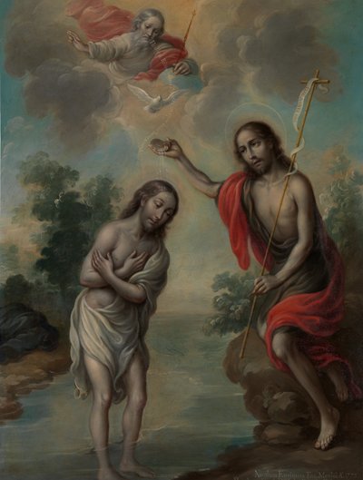 El bautismo de Cristo de Nicolás Enríquez
