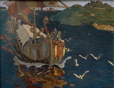 Huéspedes del extranjero, 1902 de Nikolai Konstantinowitsch Roerich