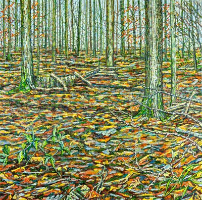 Orches Groundscape, 2023 (óleo sobre lienzo) de Noel Paine