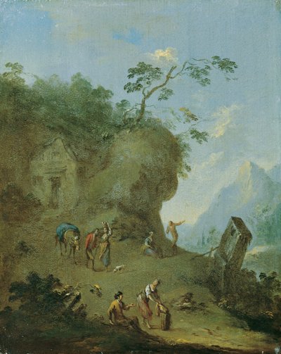 Cabaña en la altura de un bosque de Norbert Grund