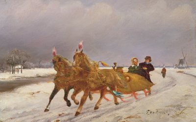 Troika en la nieve de Otto Eerelman