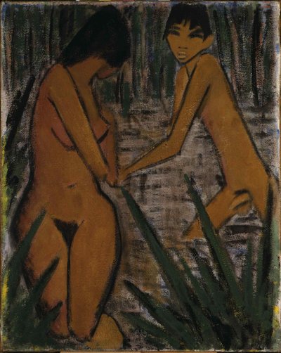 Bañistas, c. 1920 de Otto Mueller