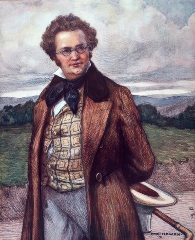 Schubert como caminante / Nowak 1900 de Otto Robert Nowak