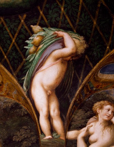 Putto, del Mito de Diana y Acteón de Parmigianino