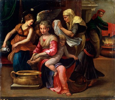 El Baño del Niño, siglo XVI de Parmigianino