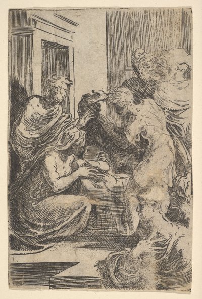 La Natividad, principios del siglo XVI de Parmigianino